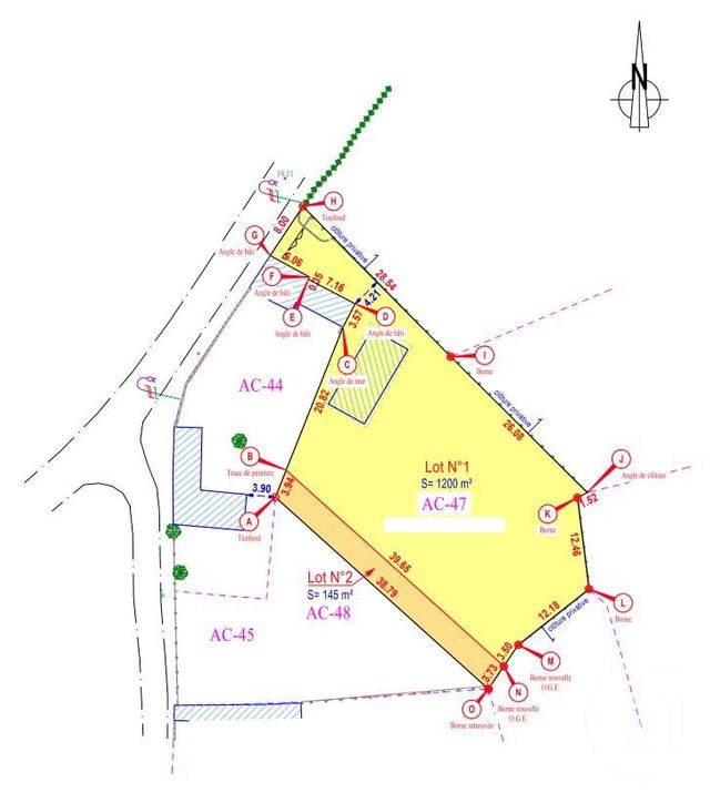 terrain à vendre - 1200.0 m2 - AIRON NOTRE DAME - 62 - NORD-PAS-DE-CALAIS - Century 21 Prestige Et Patrimoine